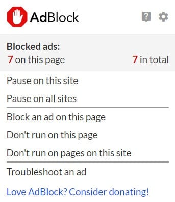 AdBlock (Free) chrome